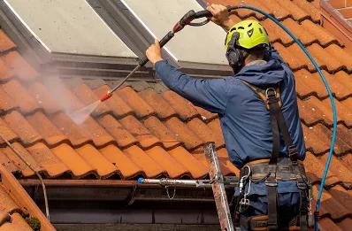 Démoussage et hydrofuge de toiture à Isserpent